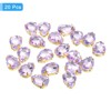 Unique Bargains Glass Craft Embellishments Flat Back Four Claws Teardrop Gems 20 Pcs - 3 of 4