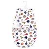 Hudson Baby Infant Boy Plush Faux Fur Swaddle Wrap, Sports Fan, 0-3 Months - 2 of 2