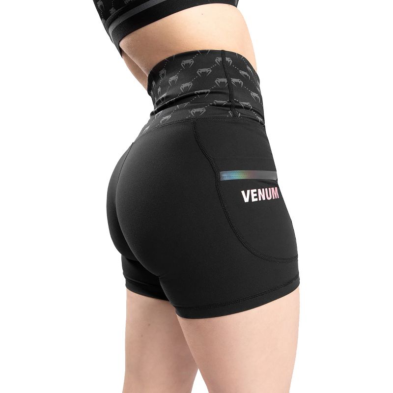 Venum Women's Monogram Compression Shorts - Black/Pink/Gold, 2 of 3
