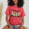 Simply Sage Market Women's Be Jolly Checkered Tree Short Sleeve Graphic Tee - 2 of 4