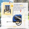 SEVOBAL Pet Strollers Pet Cart Bicycle Pet Bike Trailer for Medium Dogs Weather Resistant Weatherproof Steel, Light Blue, 51.25"*28.75"*35.50" - 3 of 4