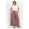 Women's Plus Size Abbie Wide Leg Pant - cinnamon | CITY CHIC - 3 of 4