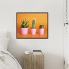 Amanti Art Cactus Trio 2 by Julia Ramiro Canvas Wall Art Print Framed 28-in. W x 23-in. H. - 4 of 4