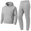 Galaxy Essentials Men’s Relaxed Fit  Heavyweight Fleece Pullover Hoodie & Sweatpants Jogging Set - 3 of 3