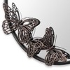 SPI Home Butterfly Round Wall Mirror – Cast Iron Frame, 24” Garden-Inspired Wall Decor with Antique Bronze Finish - 3 of 4