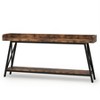 Lirago,Industrial 2-Tier Console Table-Rustic Wood & Black Metal, Behind Sofa, Bar/Storage Solution - 4 of 4