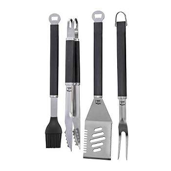 Extra Long Heavy Duty BBQ Grill Tools Set - 3 Piece Stainless