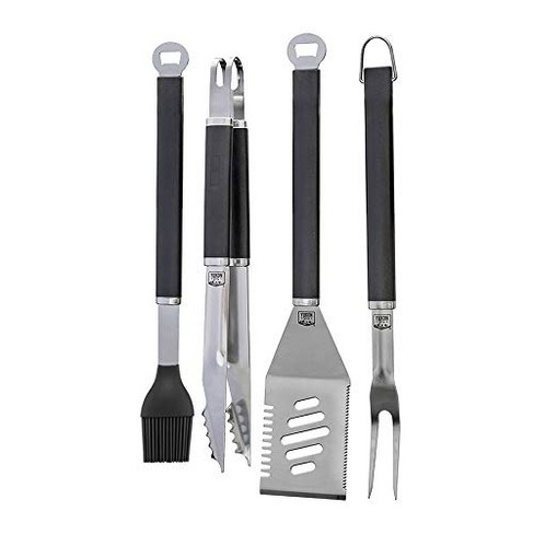 Cheer Collection 10-piece Stainless Steel Bbq Grilling Utensil Set