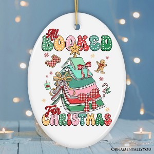 All Booked for Christmas Ornament, Playful Holiday Decor and Gift for Book Lovers| OrnamentallyYou - 1 of 4