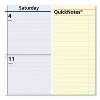 QuickNotes Desk Pad, 22 x 17, White/Blue/Yellow Sheets, Black Binding, Clear Corners, 13-Month: Jan 2026 to Jan 2027 - 3 of 4