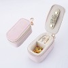 HTUTWOO Small Mini Jewelry Travel Case, Velvet Portable For Rings Necklaces Earrings Bracelet Storage Box Convenient For Traveling - 2 of 4