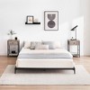 Heavy Duty Metal Bed Frame Low Platform Design, Steel Slat Support for Noise-Free Sleep, No Box Spring Required, Spacious Under Bed Storage - 3 of 4