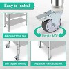 Acekool 36" NSF Stainless Steel Prep Table – 2-Tier Commercial Workstation for Kitchen, Garage & Restaurant Use - 3 of 4