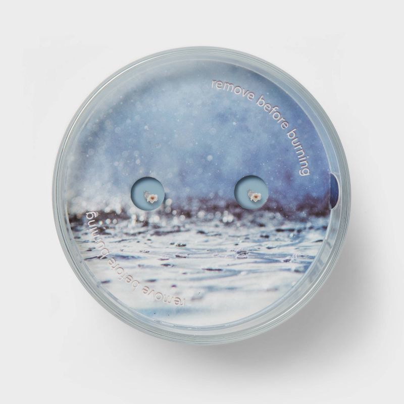 Glass Jar 2-Wick Ocean Rain Candle Light Blue - Room Essentials™, 5 of 6