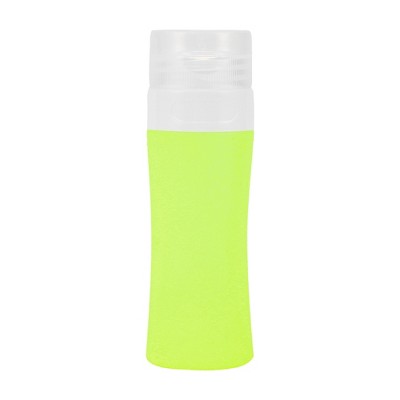 Unique Bargains Portable Cylinder Silicone Pump Bottle Pink 1 Pc