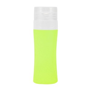 Unique Bargains Portable Cylinder Silicone Pump Bottle Pink 1 Pc - 1 of 4