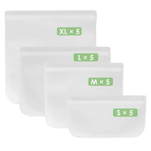 LunaLulinlk 20Pcs Reusable Food Storage Bags - 1 of 4