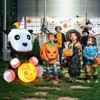 Tangkula 5FT Tall Halloween Inflatable Decoration Inflatable Skeleton Unicorn with Pumpkin Lantern Built-in LED Lights & Waterproof Air Blower - image 3 of 4