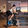 MERACH Exercise Bike, Brake Pad Stationary Bike with Exclusive App, Low Noise Indoor Cycling Bike with 300lbs Weight Capacity - 3 of 4