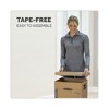 Bankers Box SmoothMove Classic Moving/Storage Boxes, Half Slotted Container (HSC), Small, 12" x 15" x 10", Brown/Blue, 20/Carton - 3 of 4