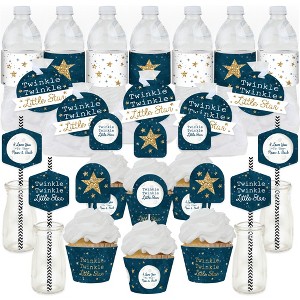 Big Dot of Happiness Twinkle Twinkle Little Star - Baby Shower or Birthday Party Favors and Cupcake Kit - Fabulous Favor Party Pack - 100 Pieces - 1 of 4