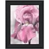 HomeRoots Pink Iris Black Framed Print Wall Art - 4 of 4