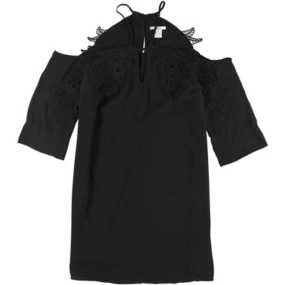 bar III Womens Lace Applique A-line Dress
