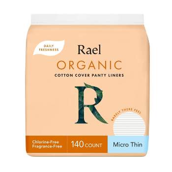 Rael Organic Cotton Cover Micro Thin Panty Liners - Unscented - 140ct