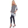 Maternity Printed Cold Shoulder Tunic - White Mark - 2 of 3