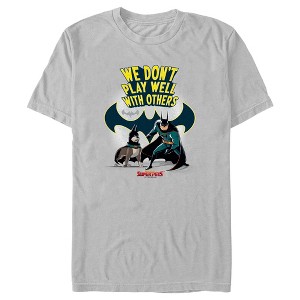 Men's DC League of Super-Pets We Don’t Play Well With Others T-Shirt - 1 of 4