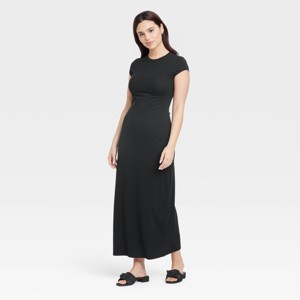 Women's Short Sleeve Knit Maxi Dress - A New Day™ - 1 of 3