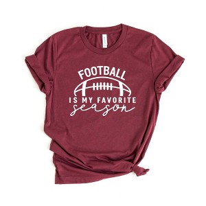 Simply Sage Market Women's Football Is My Favorite Season Ball Short Sleeve Graphic Tee - 1 of 2