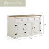 American Furniture Classics,Cottage Series Wood Buffet Sideboard - 2 of 4