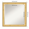 Amanti Art Owen Gold Beveled Wood Framed Bathroom Vanity Wall Mirror - 3 of 4