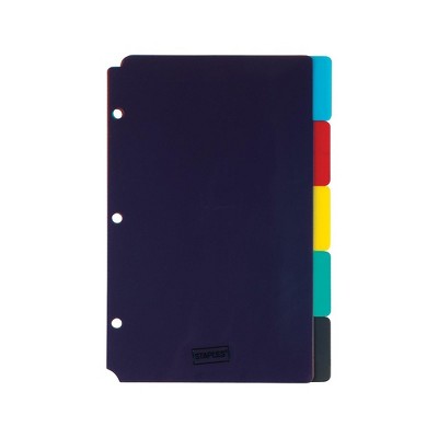 Staples Dividers 5-Tab Assorted Colors Set (40908) 354572