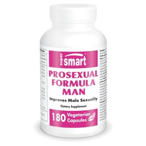 SuperSmart Prosexual Formula for Man - 100% Natural | Non-GMO & Gluten Free - 180 Vegetarian Capsules - 1 of 1