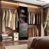 Besiost 96-In Closet Organizer with Wood Drawers,Closet System with Adjustable Hanging Rods - 2 of 4