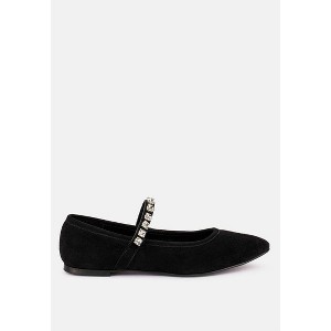 Assisi Fine Suede Maryjane Ballet Flats - 1 of 4