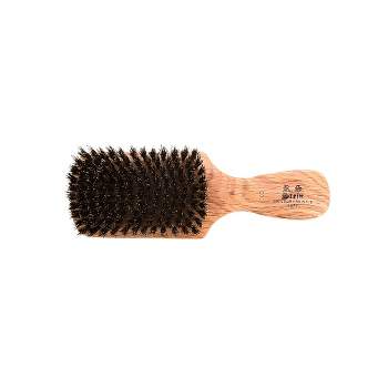 Bass Brushes - Men's Hair Brush Wave Brush 100% Pure Premium  Natural Boar Bristle SOFT Genuine Natural Wood Handle Classic Club/Wave Style Oak Wood