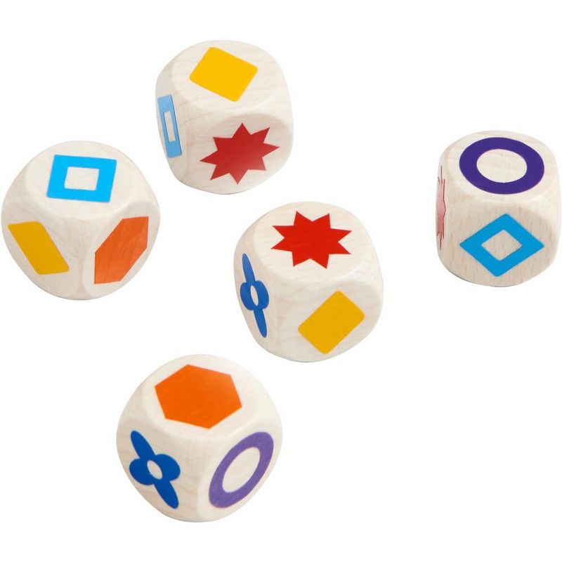 HABA 5er Finden - 5 Dice, 5 Rounds - A Speedy Roll & Write Pattern Recognition Game, 5 of 9