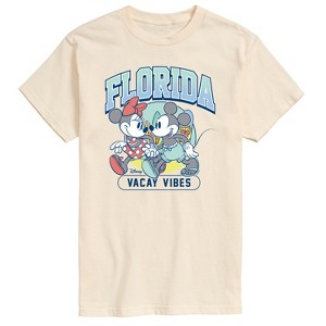 Men's - Disney - Mickey And Minnie Florida Vacay Vibes Short Sleeve Graphic T-Shirt - 1 of 3