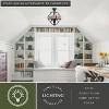 VAXCEL Beaumont 14-in W Gray and Natural Rope Farmhouse Cage Ceiling Light - 3 of 4