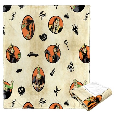 Disney Villains Villainous Pattern Silk Touch Throw Blanket 50x60 Inches