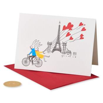 Rabbit Couple on Bike Card - PAPYRUS