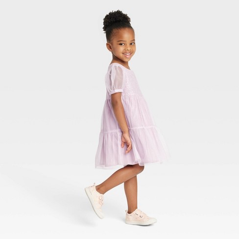 Toddler Girls' Polka Dots Tulle Dress - Cat u0026 Jack™ Purple : Target