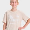Girls' Short Sleeve Relaxed Oversized Graphic T-Shirt - Cat & Jack™ - 2 of 4