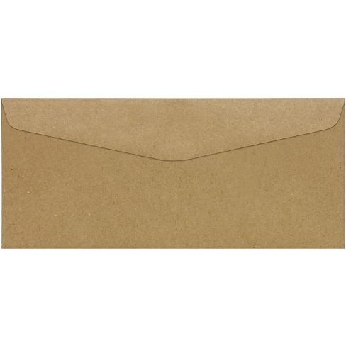 LUX Moistenable Glue #10 Business Envelope 4 1/2" x 9 1/2" Grocery Bag Brown 50/Pack (4260-GB-50) - image 1 of 2