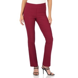 Rekucci Women's Ease into Comfort Straight-Leg Pants with Tummy Control - 1 of 4
