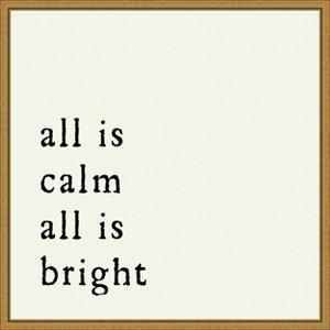 Amanti Art All is Calm by Amanti Art Portfolio Canvas Wall Art Print Framed 22 x 22-in. - 1 of 4