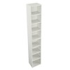 Ridstar 70.87 in. H Multifunctional Ultra-Slim Storage Cabinet with 8-Tier Media Tower Rack & Adjustable Shelves-White - 4 of 4